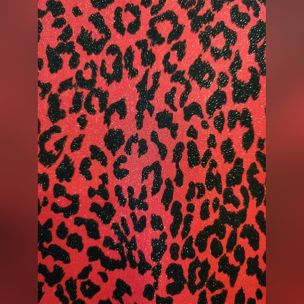 Seven Karet, Red Black Animal Print, 3X - Picture 11 of 12
